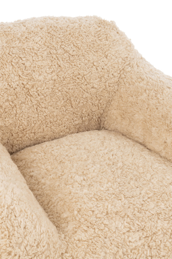 Fauteuil Polyester Crème Petit | Cane