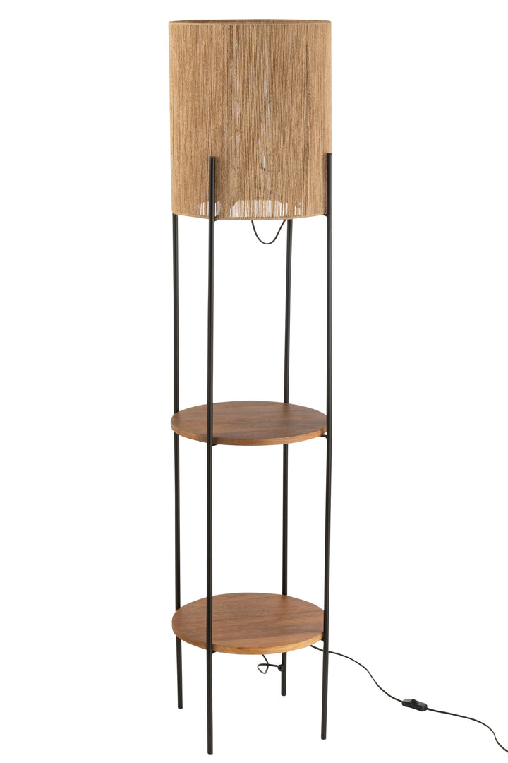 Lampe Sur Pied Fer Mangue Noire