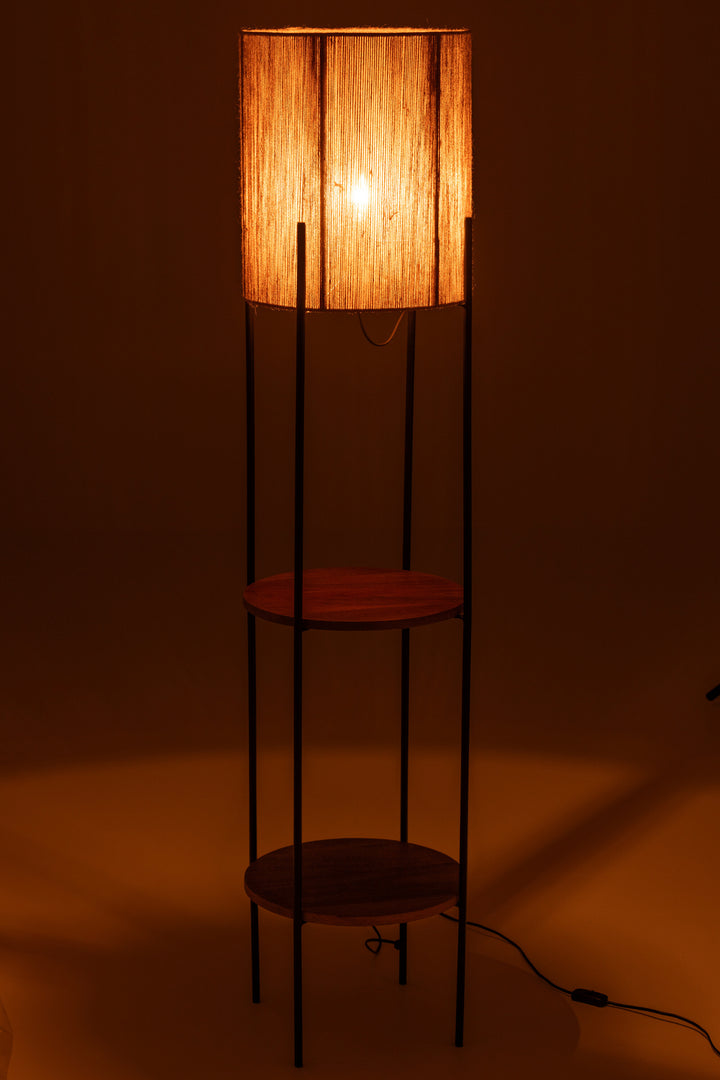 Lampe Sur Pied Fer Mangue Noire