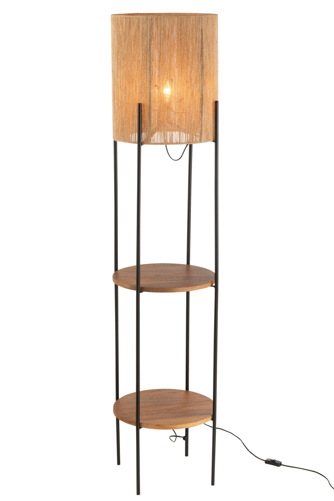 Lampe Sur Pied Fer Mangue Noire