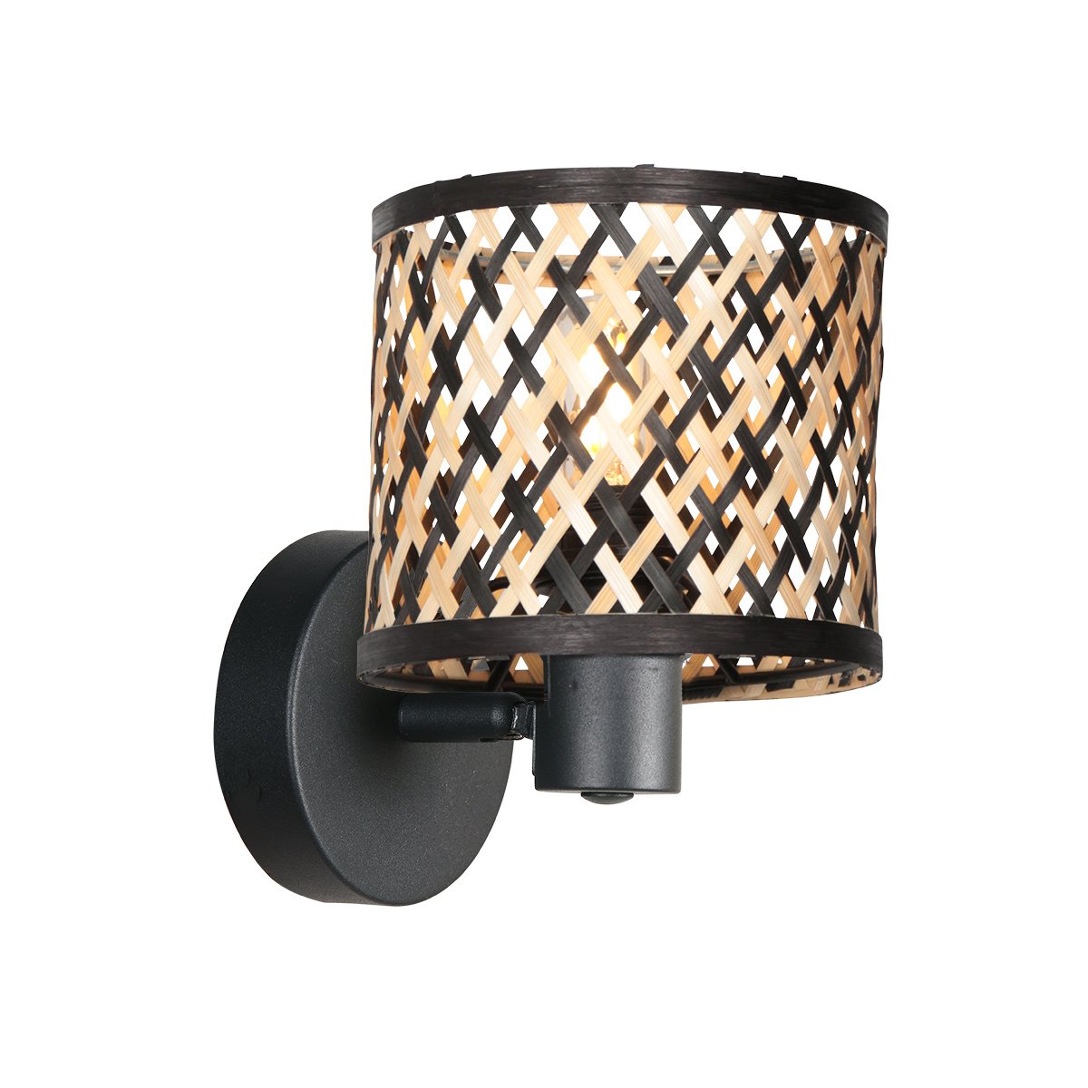 Spot bambou orientable, applique ou plafonnier Ø 12 cm | Bali