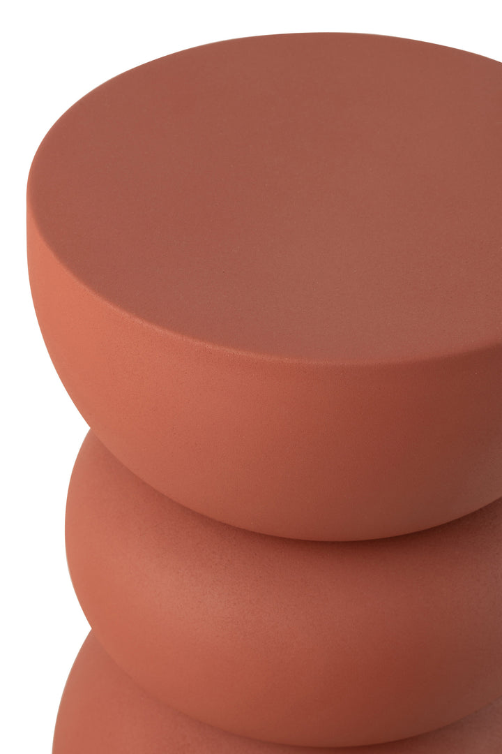 Table d'appoint Fer Rouillé Orange