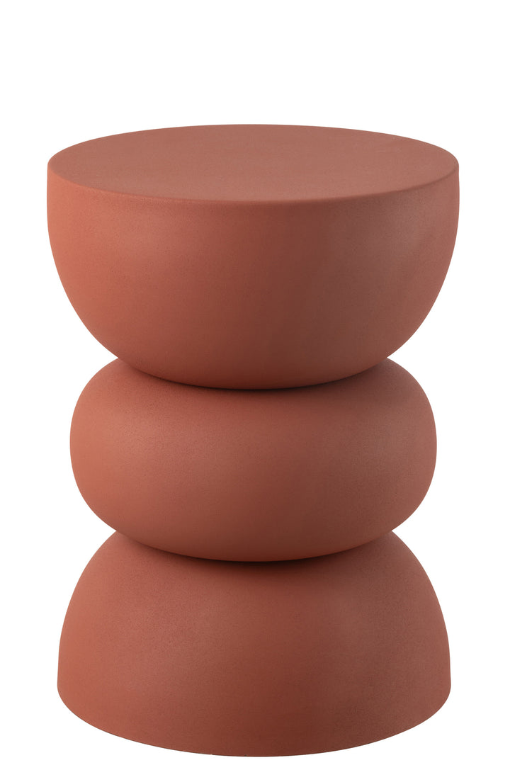 Table d'appoint Fer Rouillé Orange