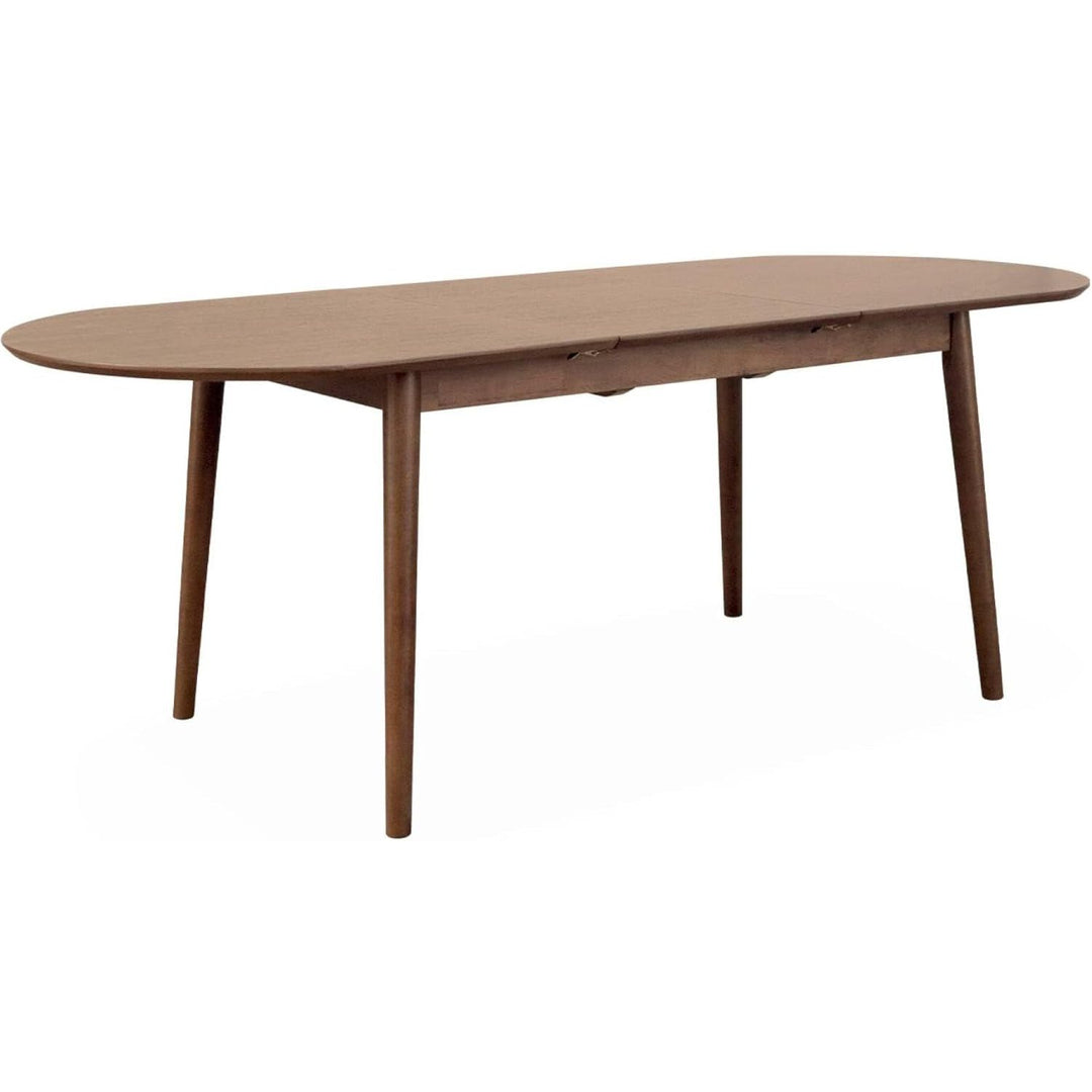 Alice'S Home - Table À Manger Extensible Ovale Couleur Noyer Lina 6 À 8 Places. 160 À 210Cm | Designix - Amazon    - https://designix.fr/