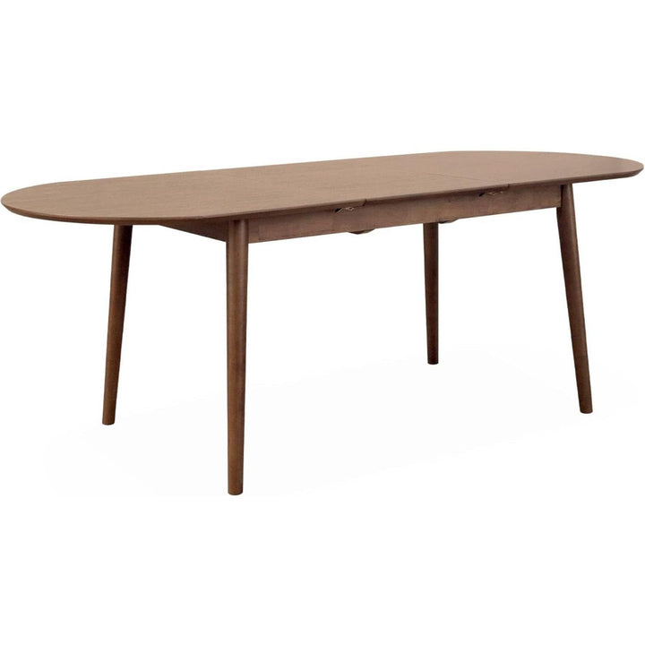 Alice'S Home - Table À Manger Extensible Ovale Couleur Noyer Lina 6 À 8 Places. 160 À 210Cm | Designix - Amazon    - https://designix.fr/