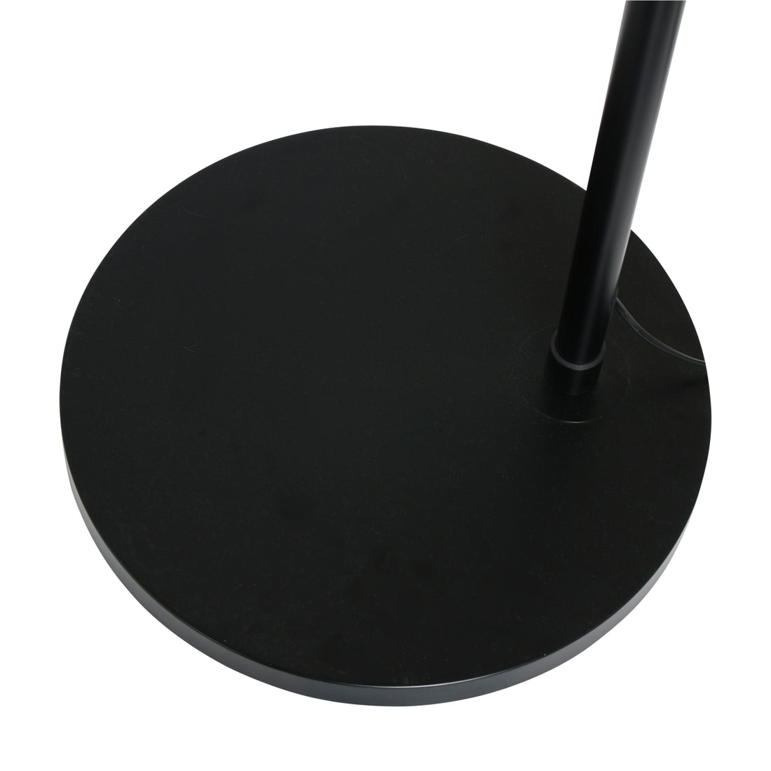 lampadaire arc abat-jour noir doré, réglable Ø 60 cm | Arvo