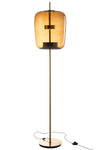Lampe Sol LED Verre Marron