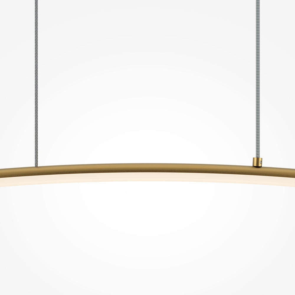 Curve Suspension luminaire doré