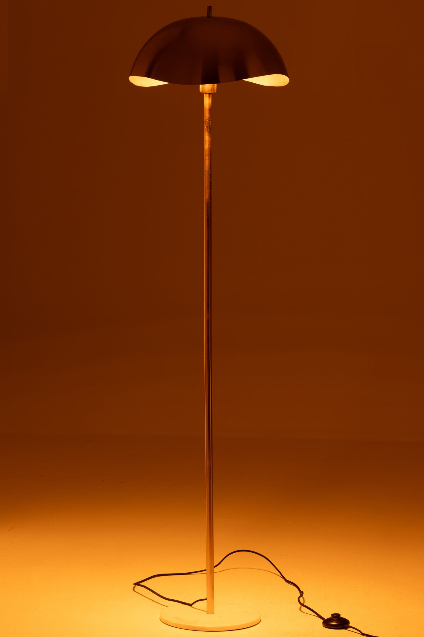 Lampe Sol Métal Marbre Doré