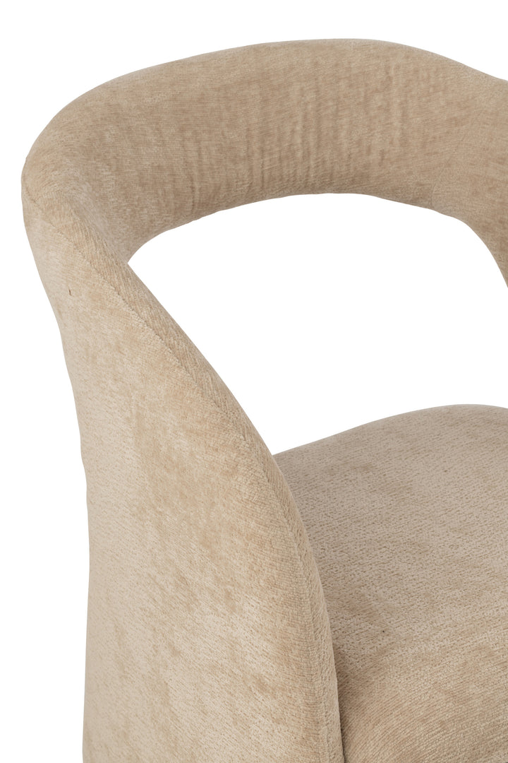 Chaise Beige Anis Textile | Hira