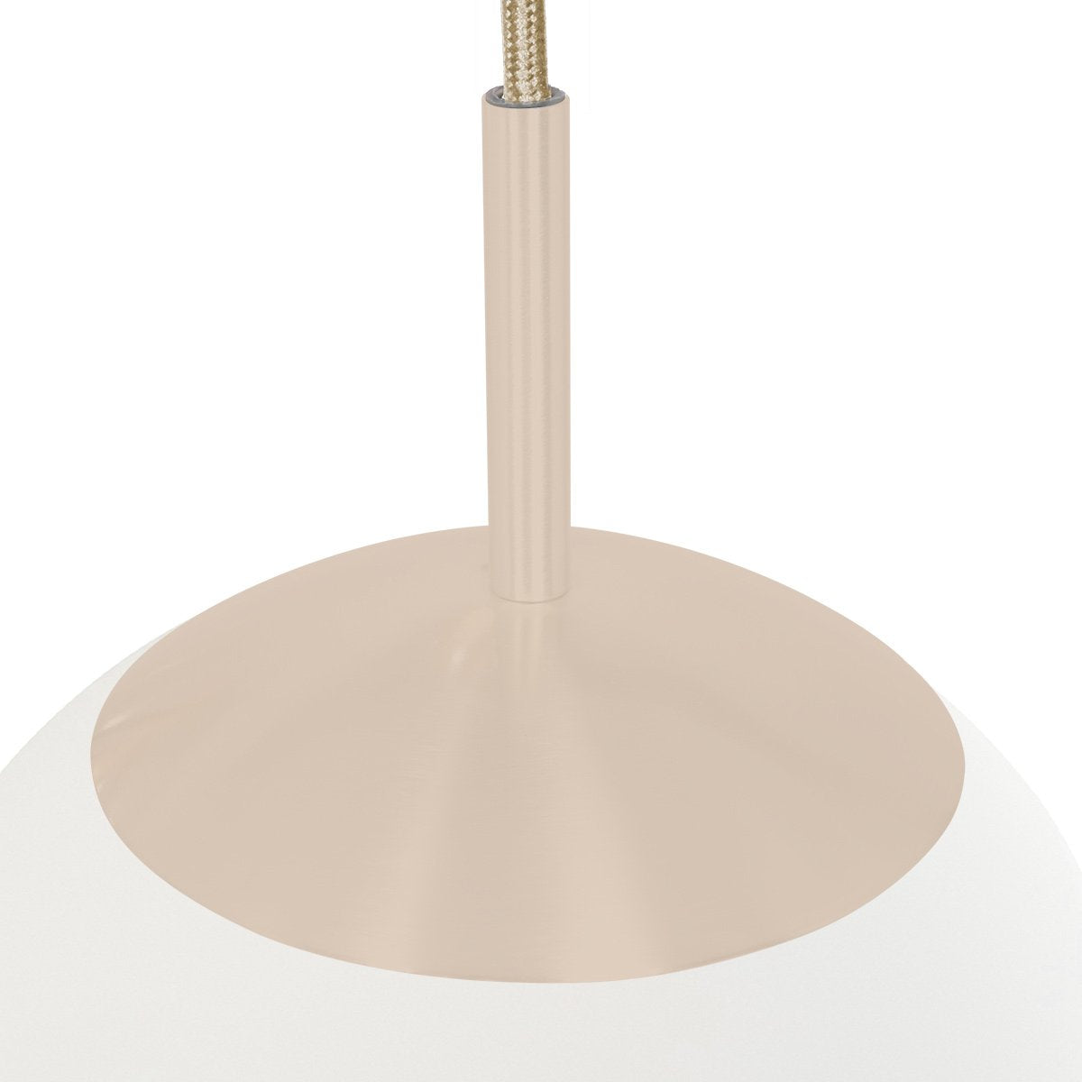 Suspension luminaire Bollique crème