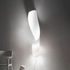 Applique murale Oop's 1 en papier, blanc, hauteur 130 cm