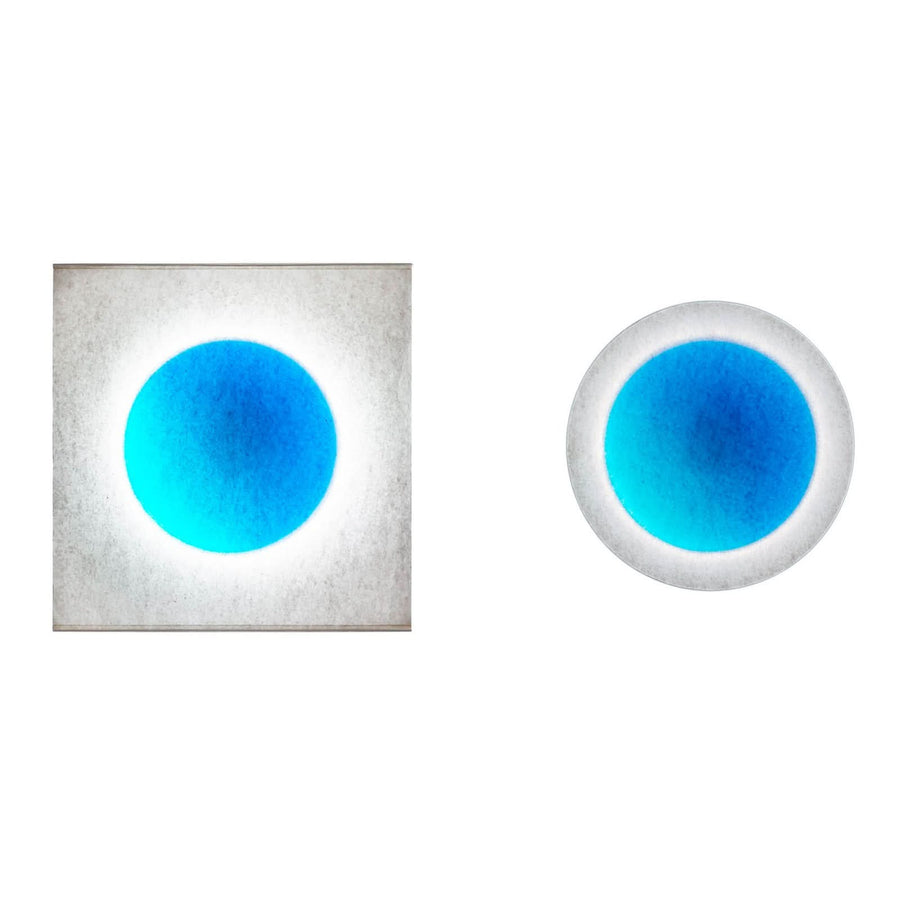 Applique murale LED Moodmoon en papier, blanc, Ø 60 cm