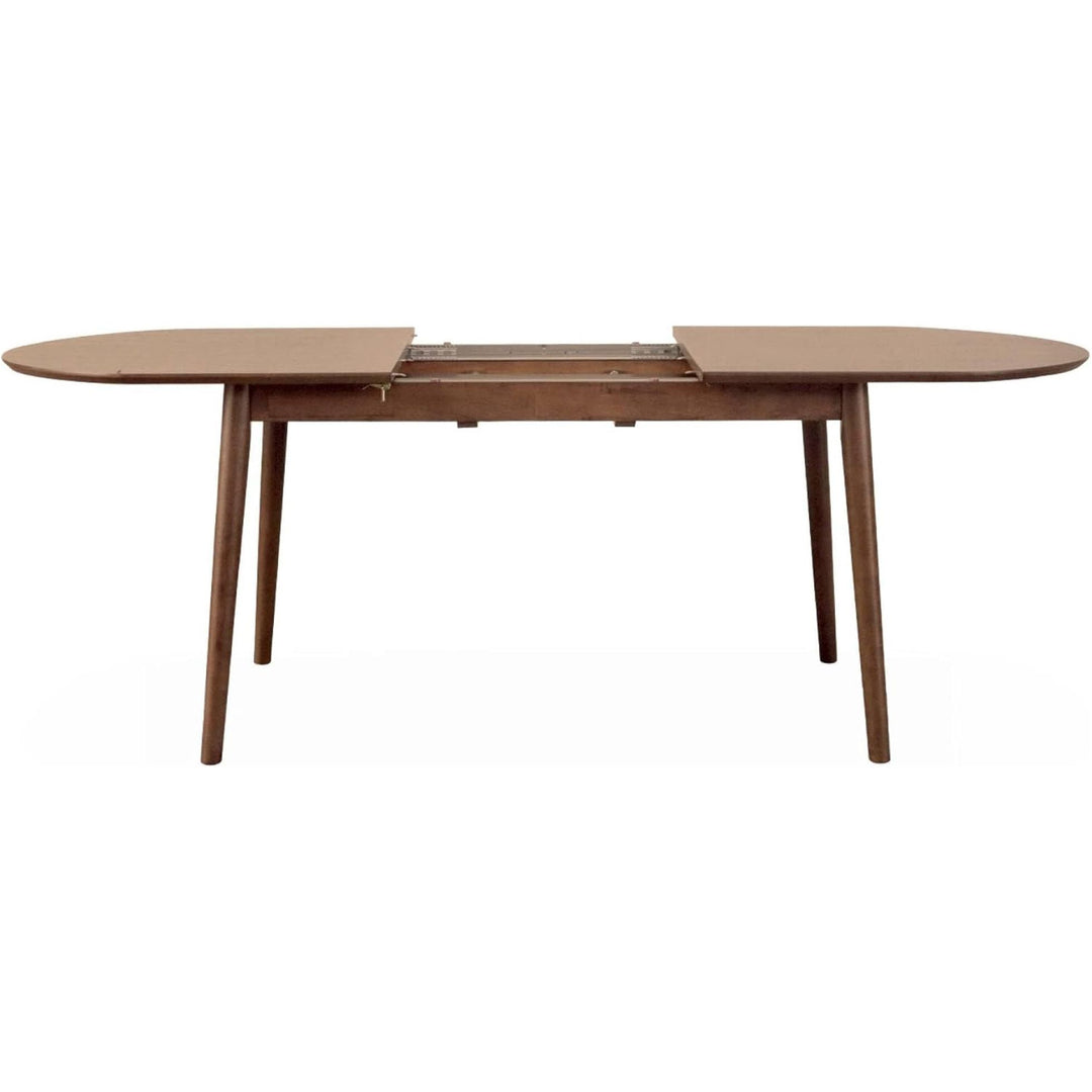 Alice'S Home - Table À Manger Extensible Ovale Couleur Noyer Lina 6 À 8 Places. 160 À 210Cm | Designix - Amazon    - https://designix.fr/