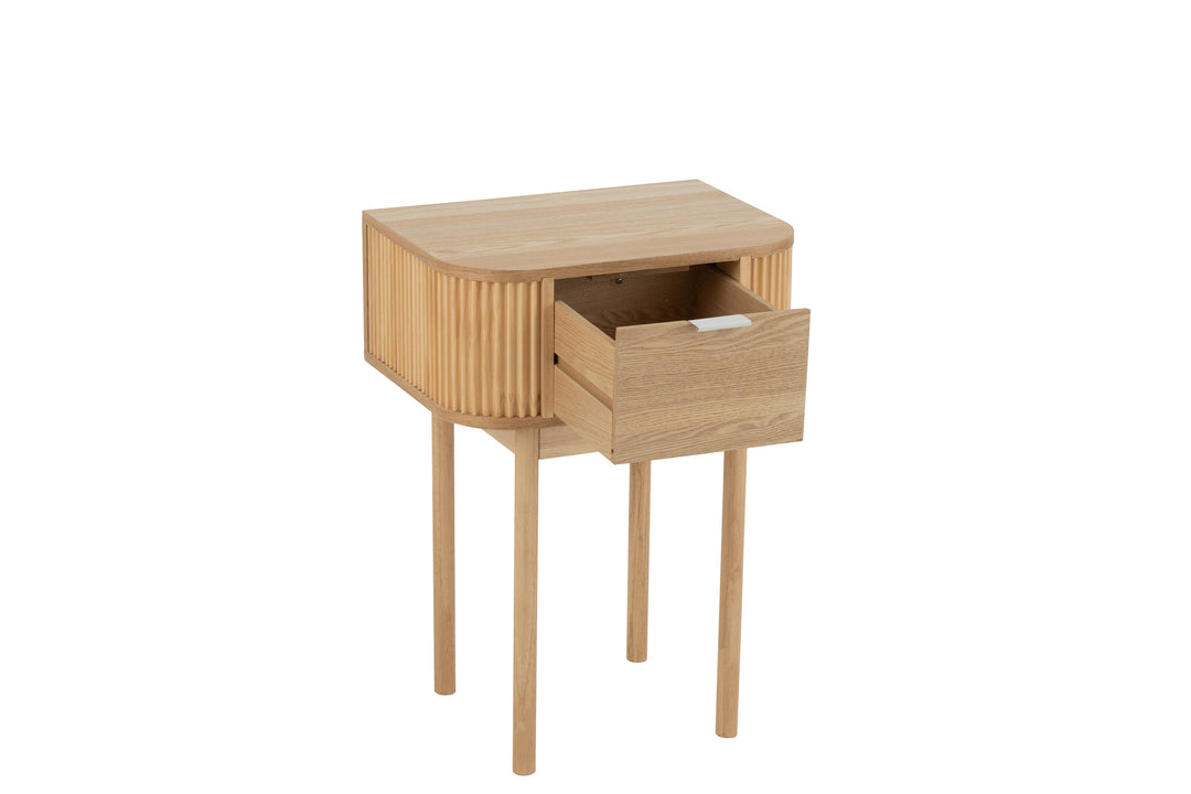 Table Nuit Bois Arrondi
