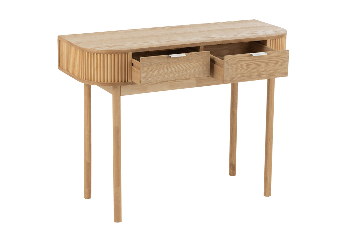Console MDF Bois Pin Naturel