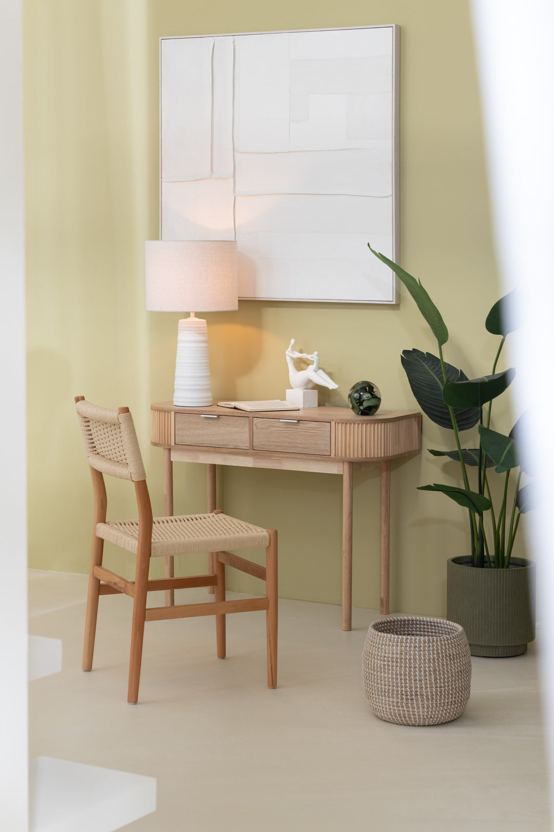 Console MDF Bois Pin Naturel