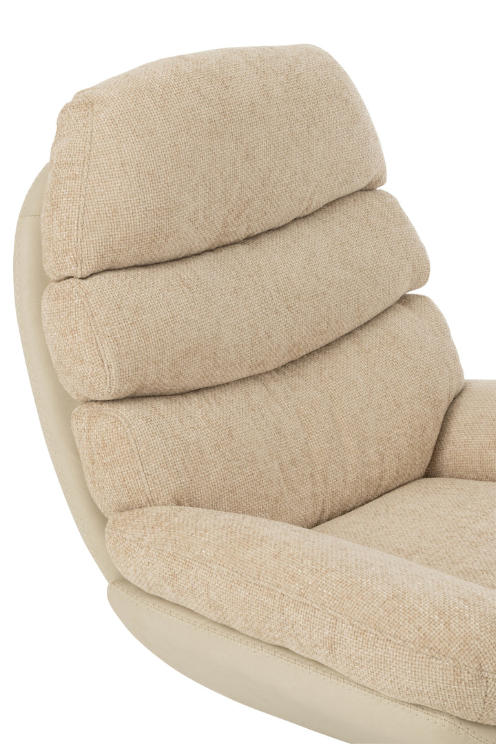 Fauteuil Relax Métal Gris et Noir | Vela