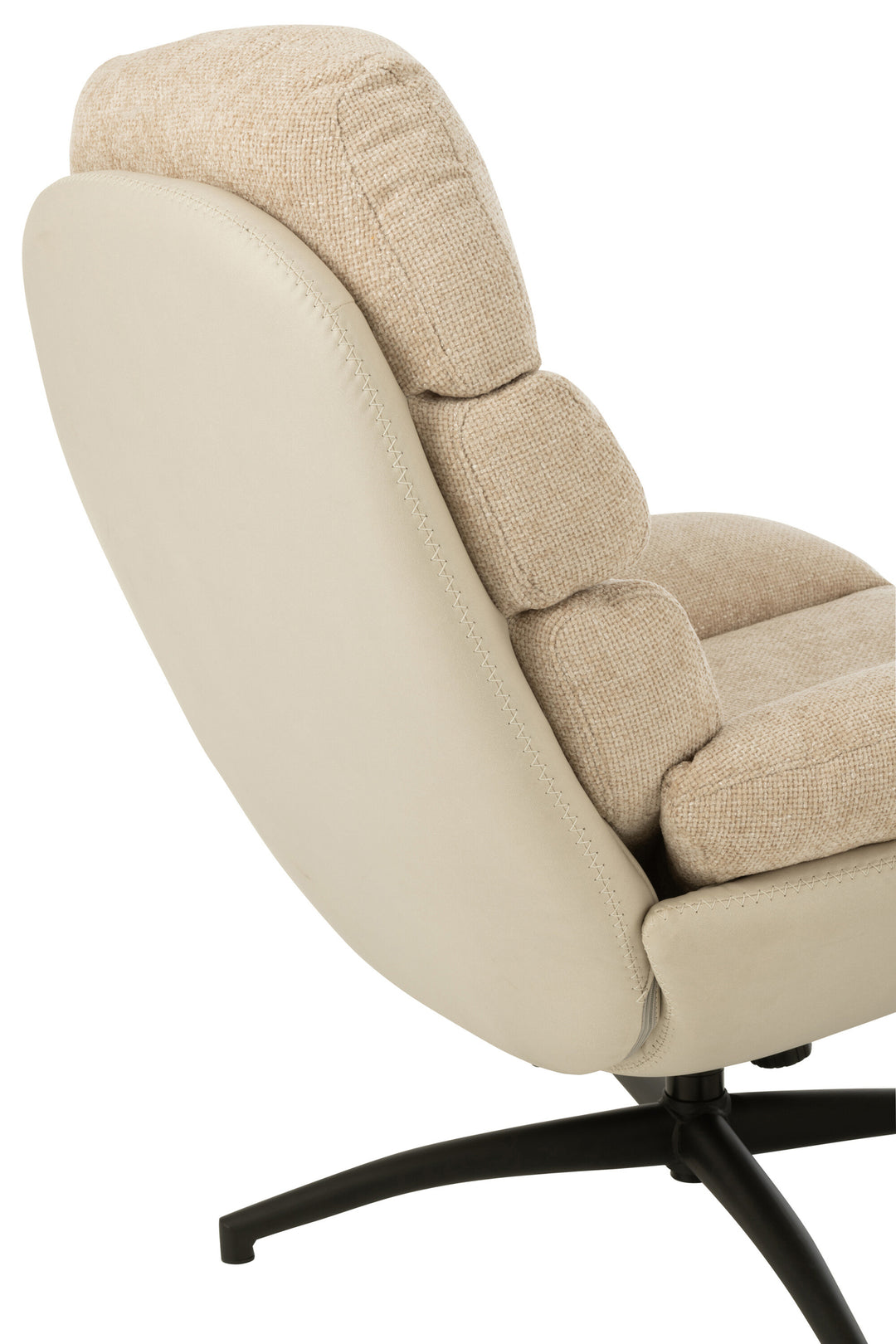 Fauteuil Relax Métal Gris et Noir | Vela