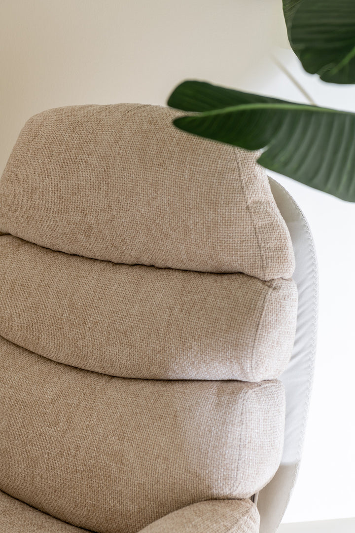 Fauteuil Relax Métal Gris et Noir | Vela