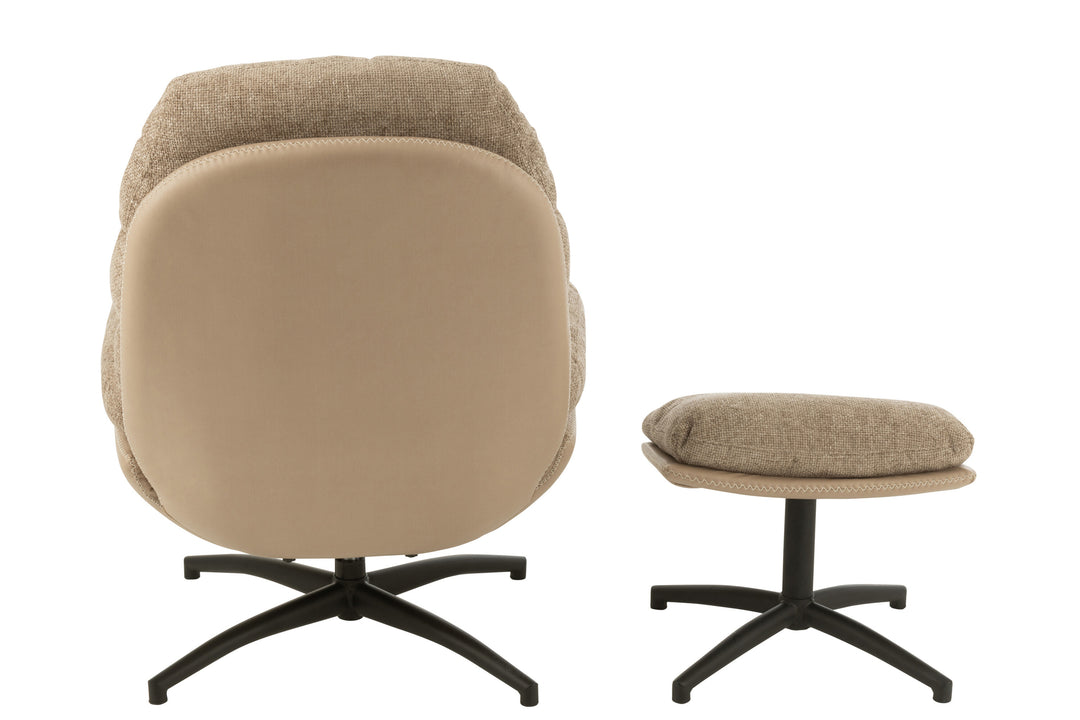 Fauteuil Relax Gris Foncé Métal | Enio