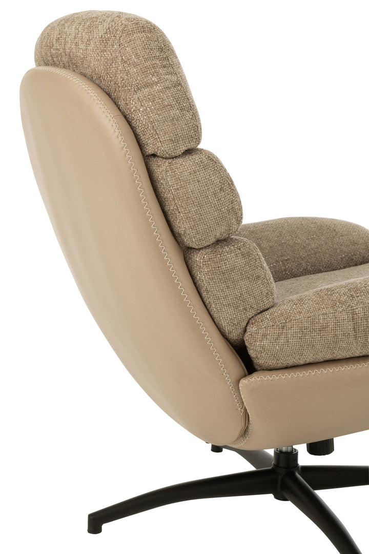 Fauteuil Relax Gris Foncé Métal | Enio