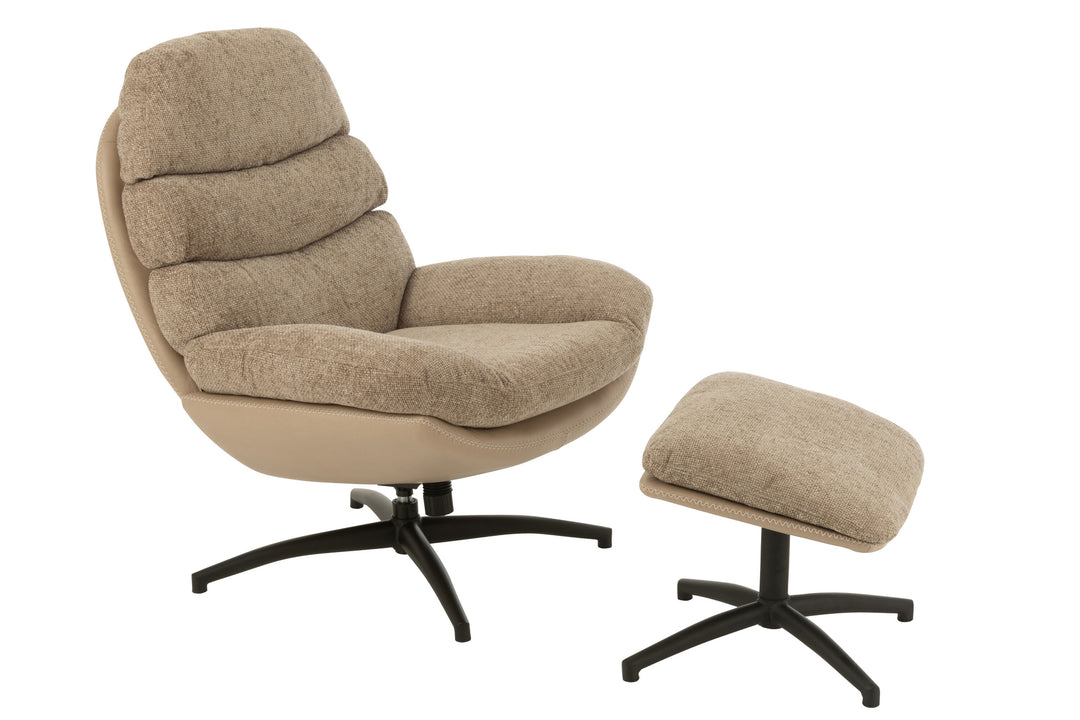 Fauteuil Relax Gris Foncé Métal | Enio