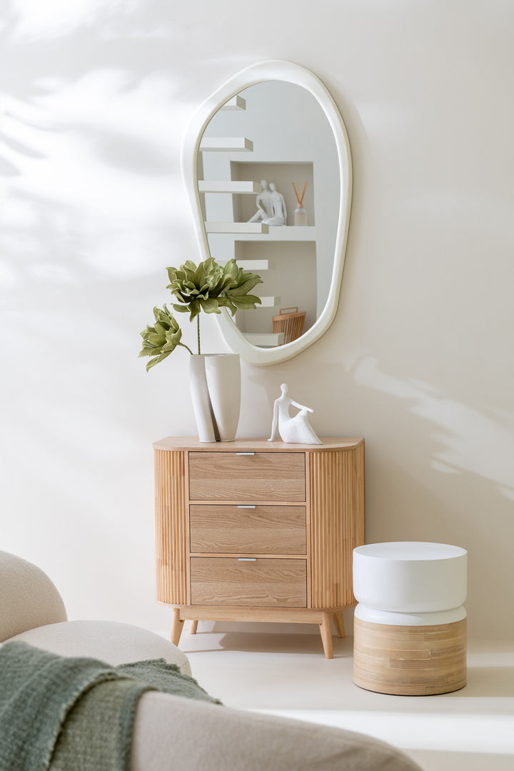 Miroir Mural Blanc Moderne