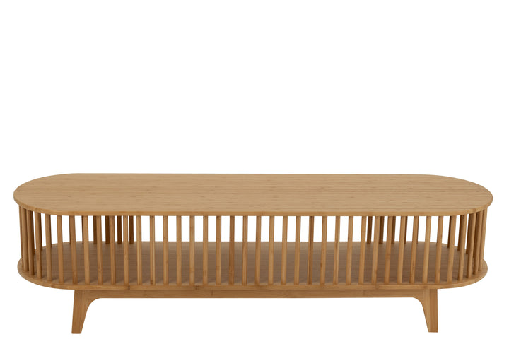 Support TV Bambou Naturel