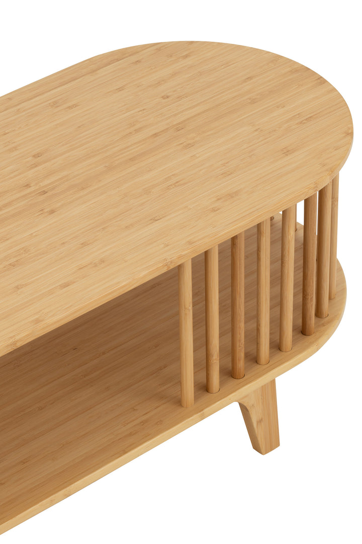 Support TV Bambou Naturel