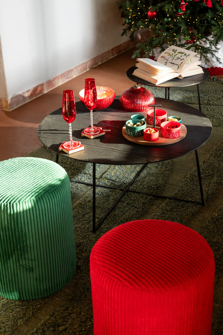 Tables D'Appoint Rondes Teck Métal