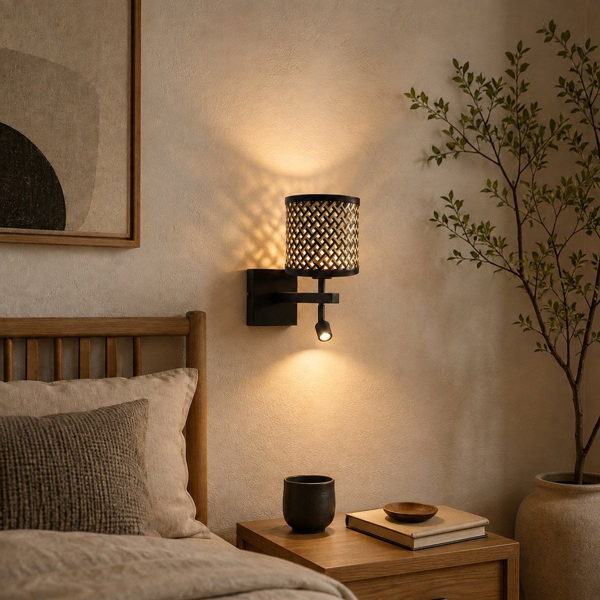 Applique murale Stang noir