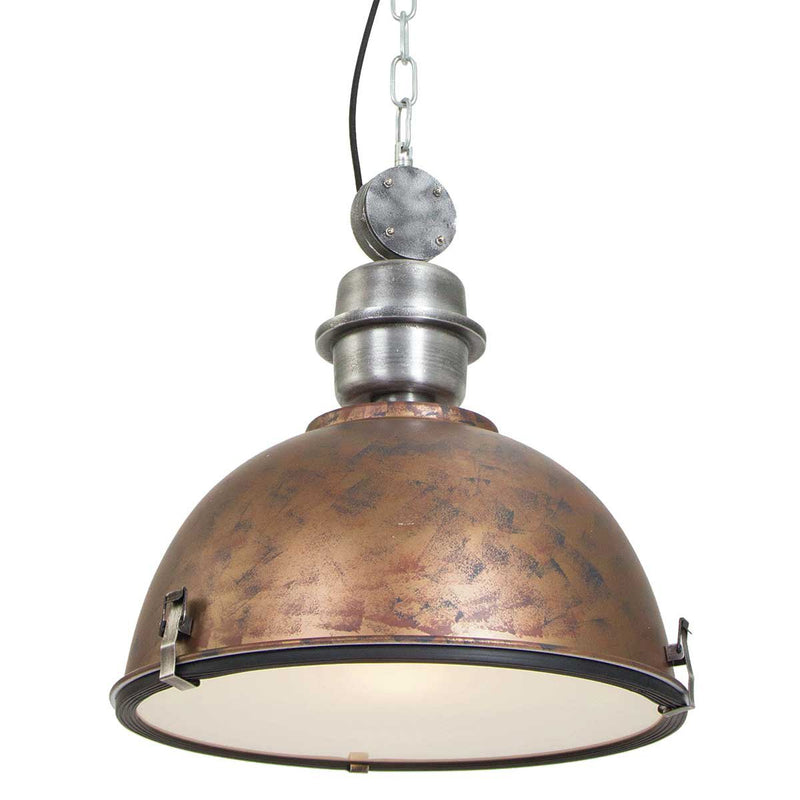 Suspension luminaire Bikkel marron