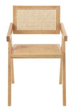 Chaise Naturel En Rotin Et Frêne | Elna