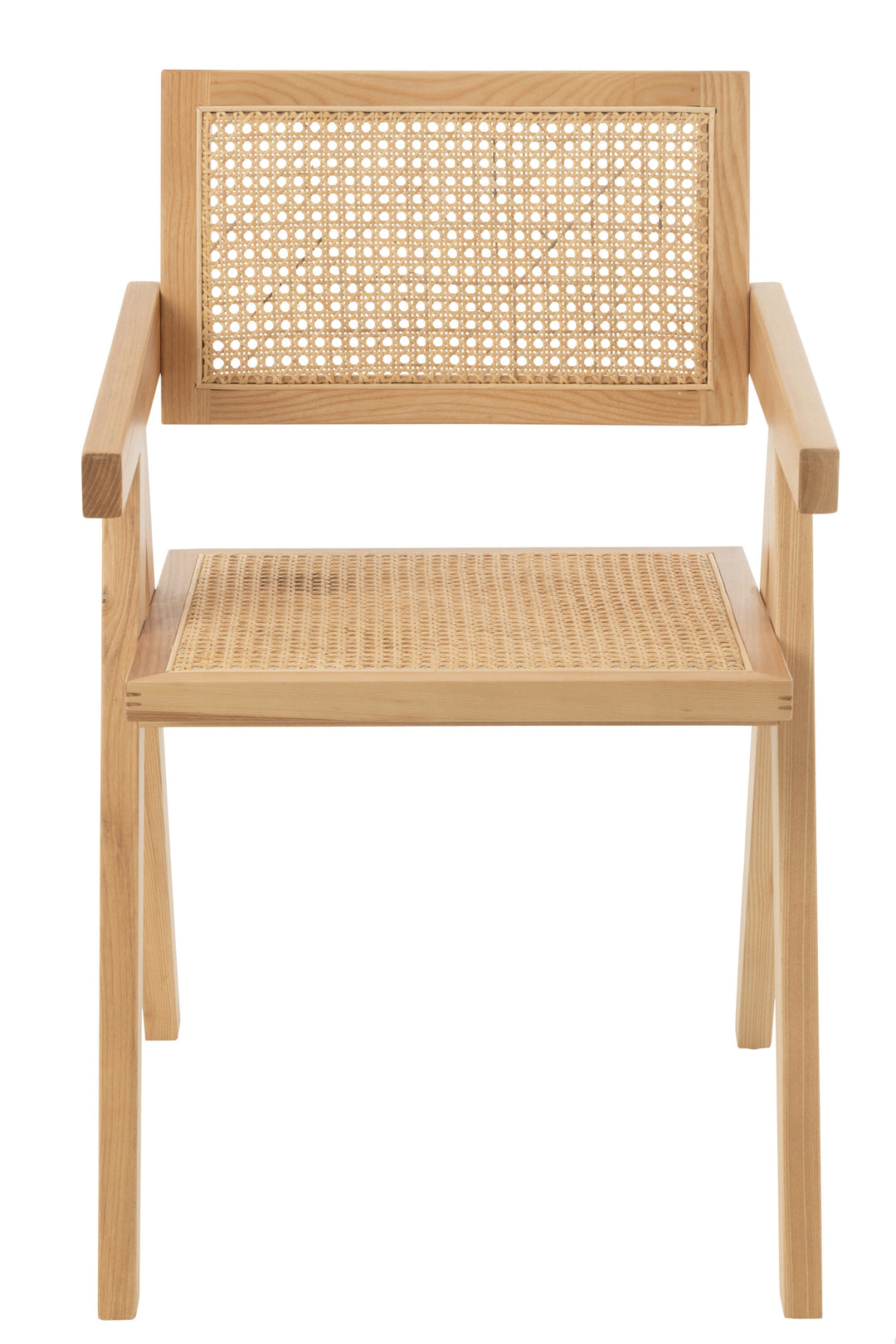 Chaise Naturel En Rotin Et Frêne | Elna