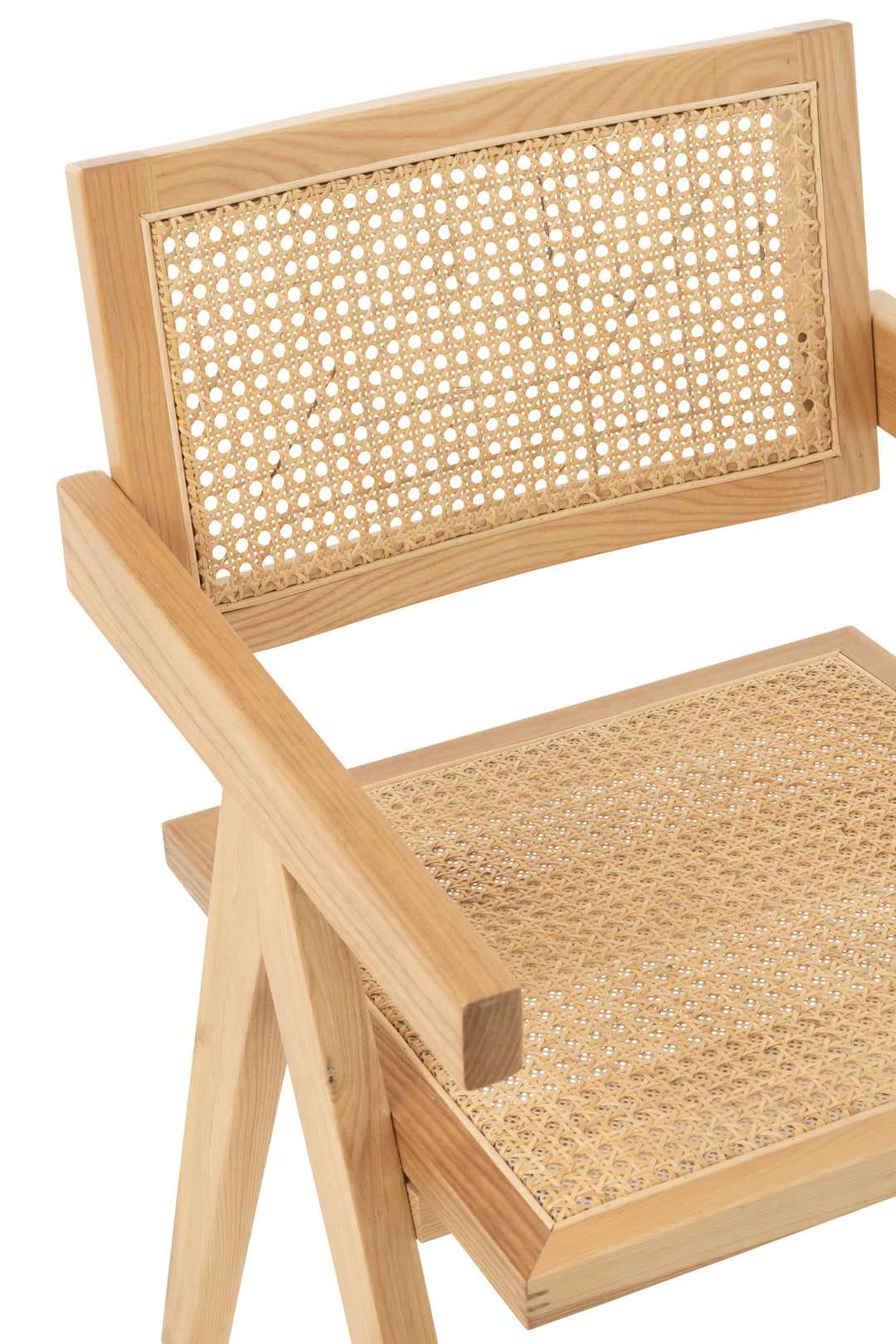 Chaise Naturel En Rotin Et Frêne | Elna