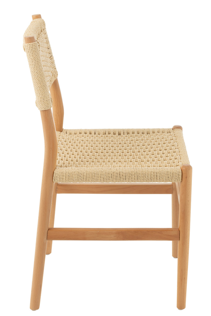 Chaise Hêtre Corde Naturelle | Soli