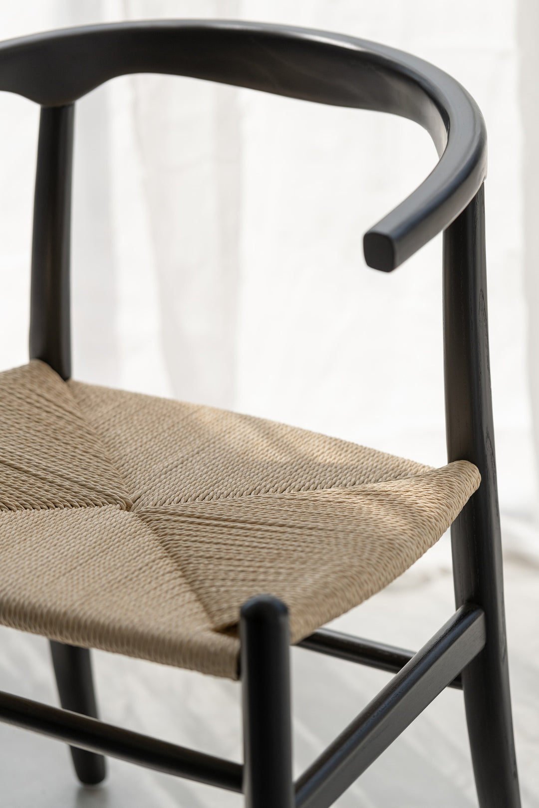 Chaise Hêtre Corde Noire | Tory