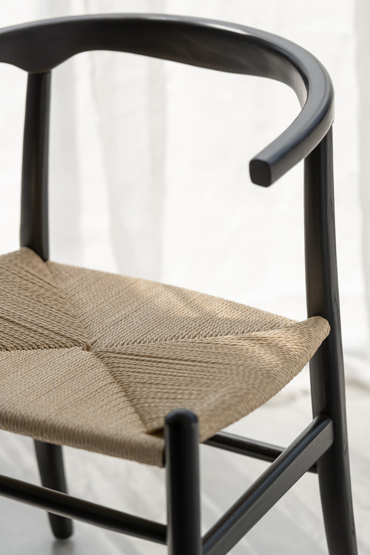 Chaise Hêtre Corde Noire | Tory