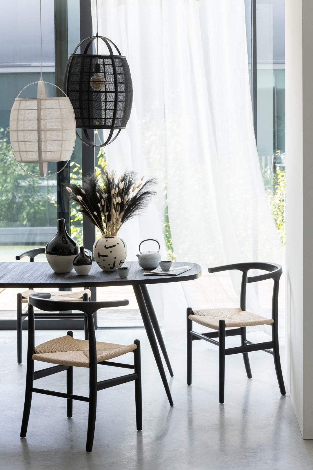Chaise Hêtre Corde Noire | Tory