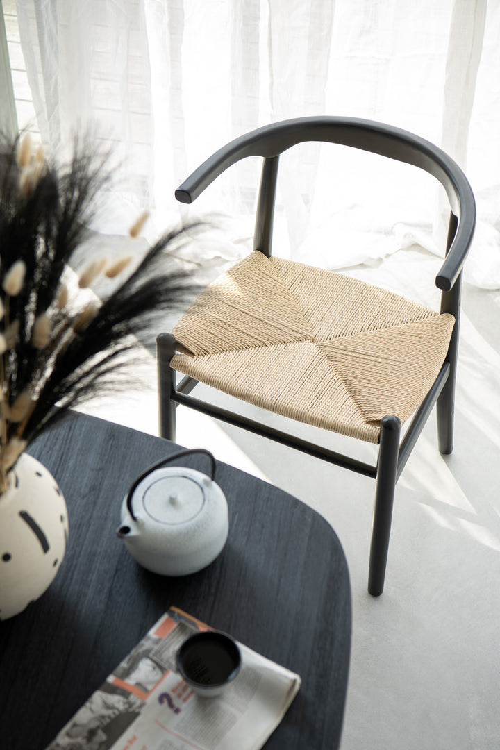 Chaise Hêtre Corde Noire | Tory