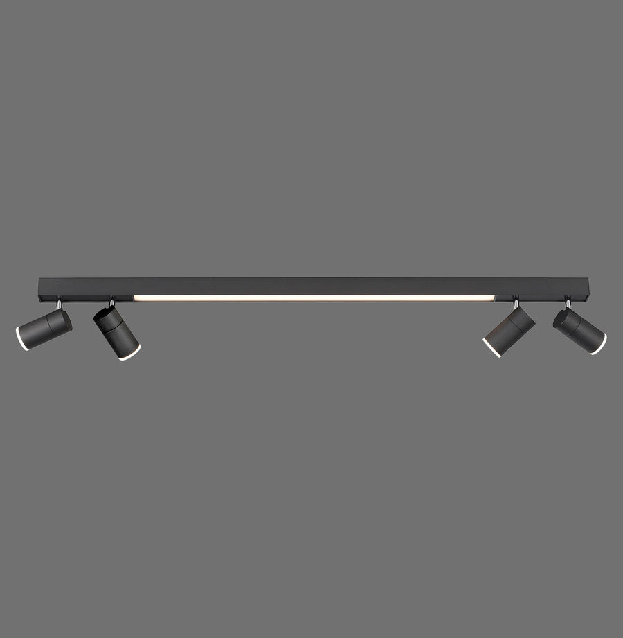 Plafonnier Pure-Lines anthracite, L 19 cm
