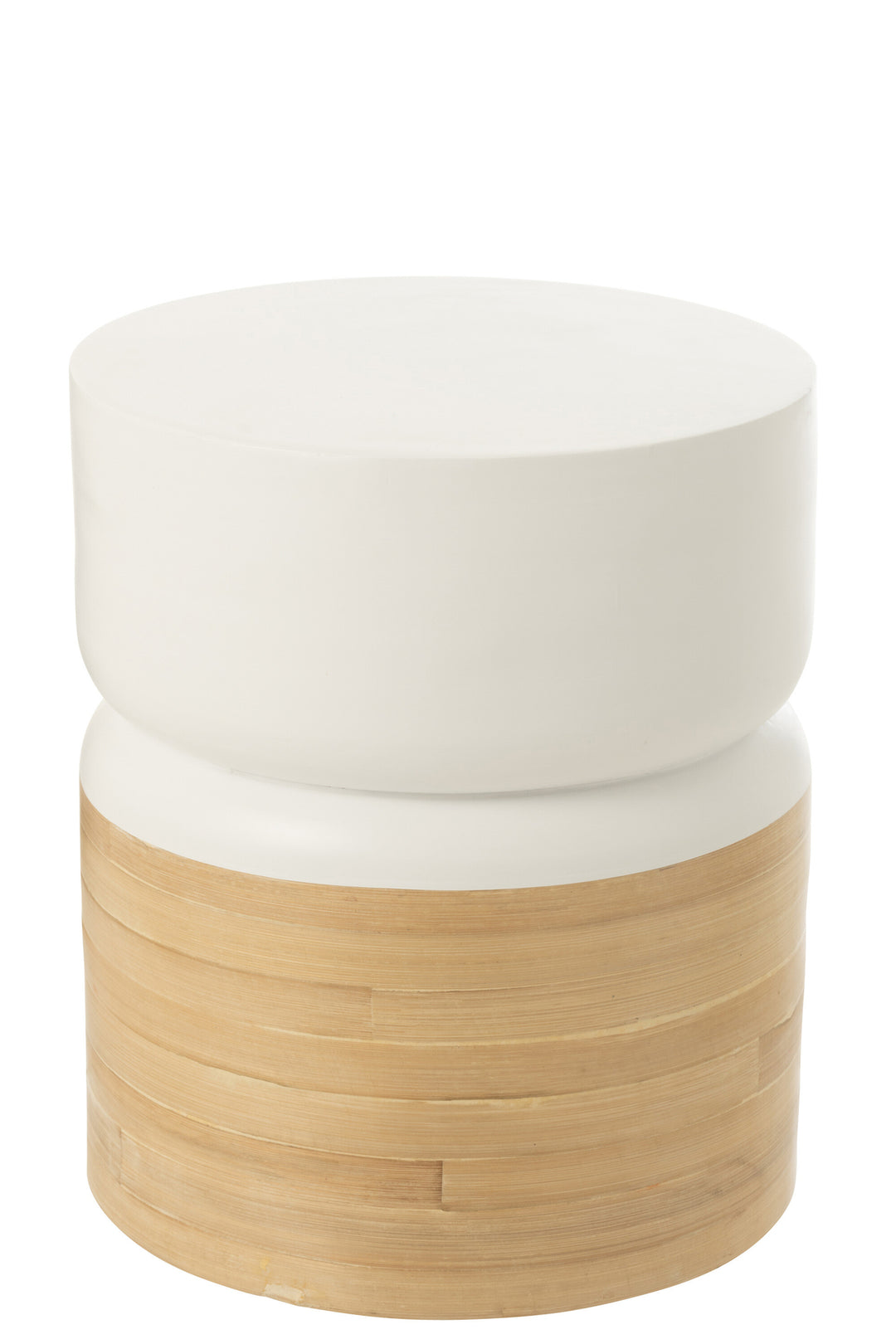 Table Ronde Bambou Blanc