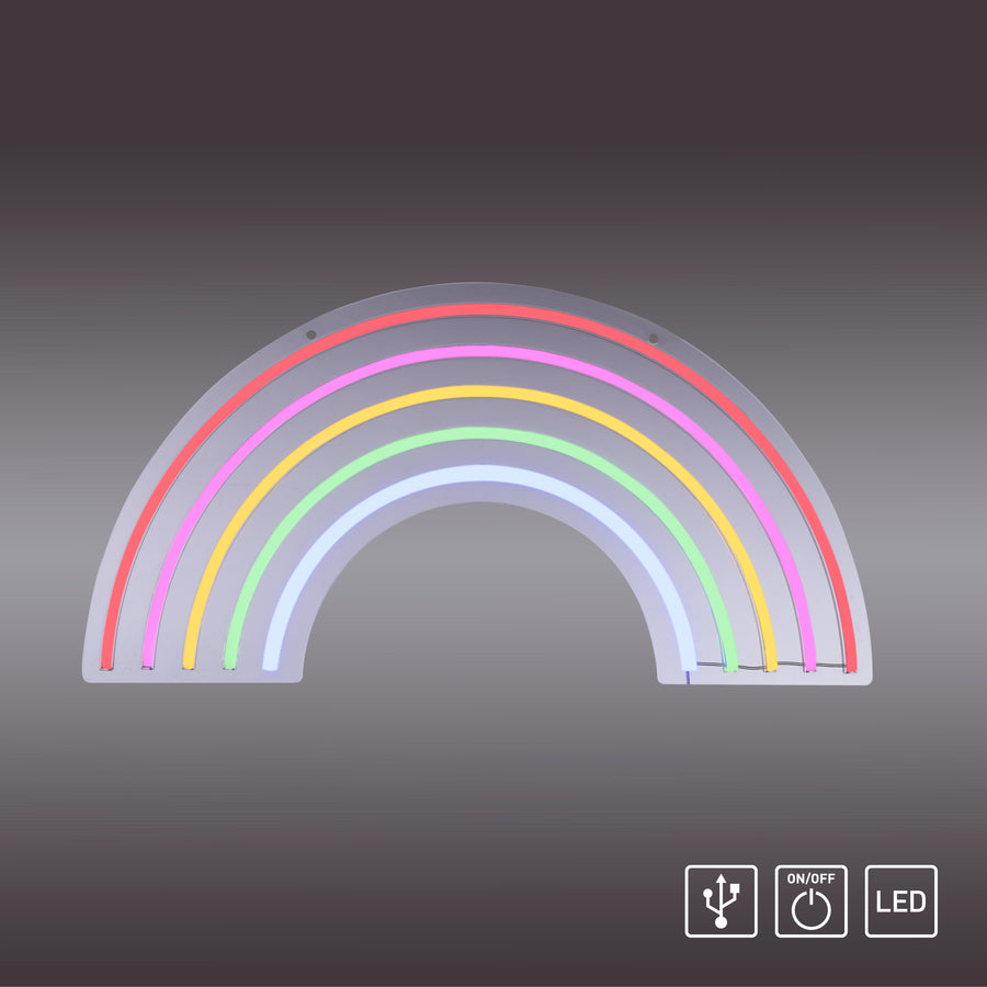 Applique murale Neon-Rainbow multicolore