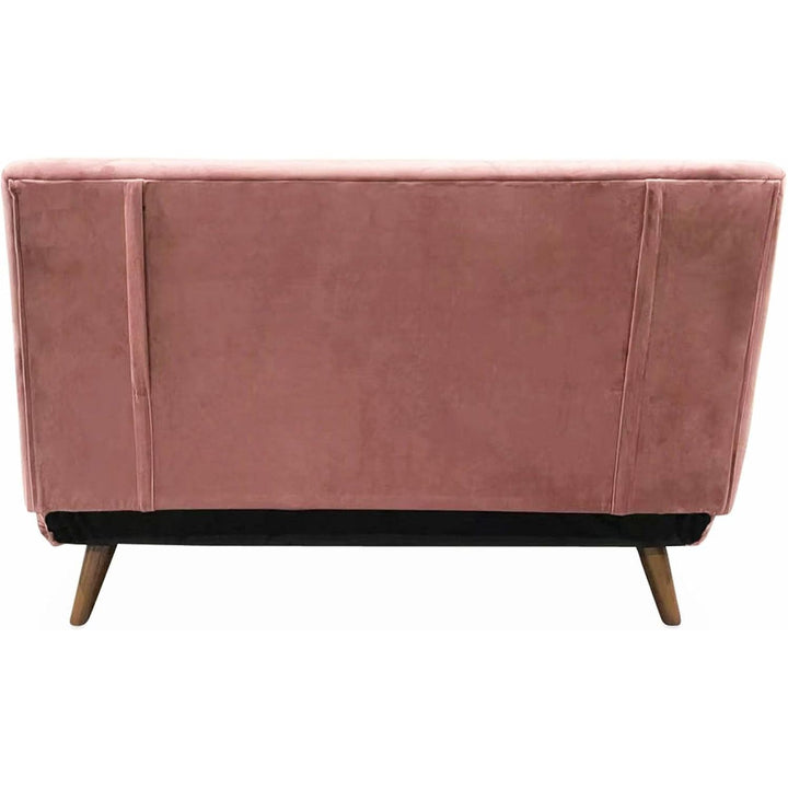 Alice'S Home - Canapé Convertible 2 Places Vieux Rose - Guesta - Pieds Bois. Banquette. Dossier Inclinable | Designix -     - https://designix.fr/