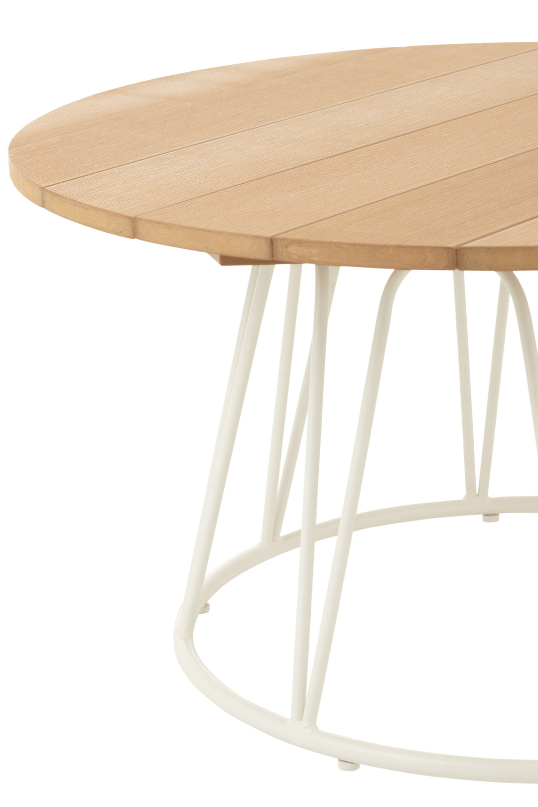 Table Zoa Acier Polyéthylène Blanc