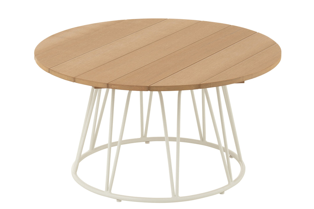 Table Zoa Acier Polyéthylène Blanc