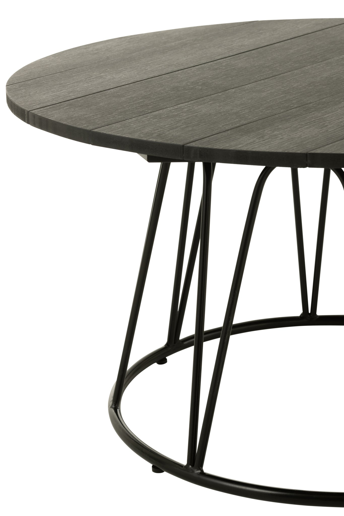 Table Zoa Acier Polyéthylène Noir