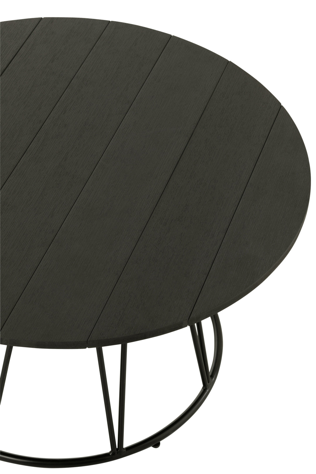 Table Zoa Acier Polyéthylène Noir