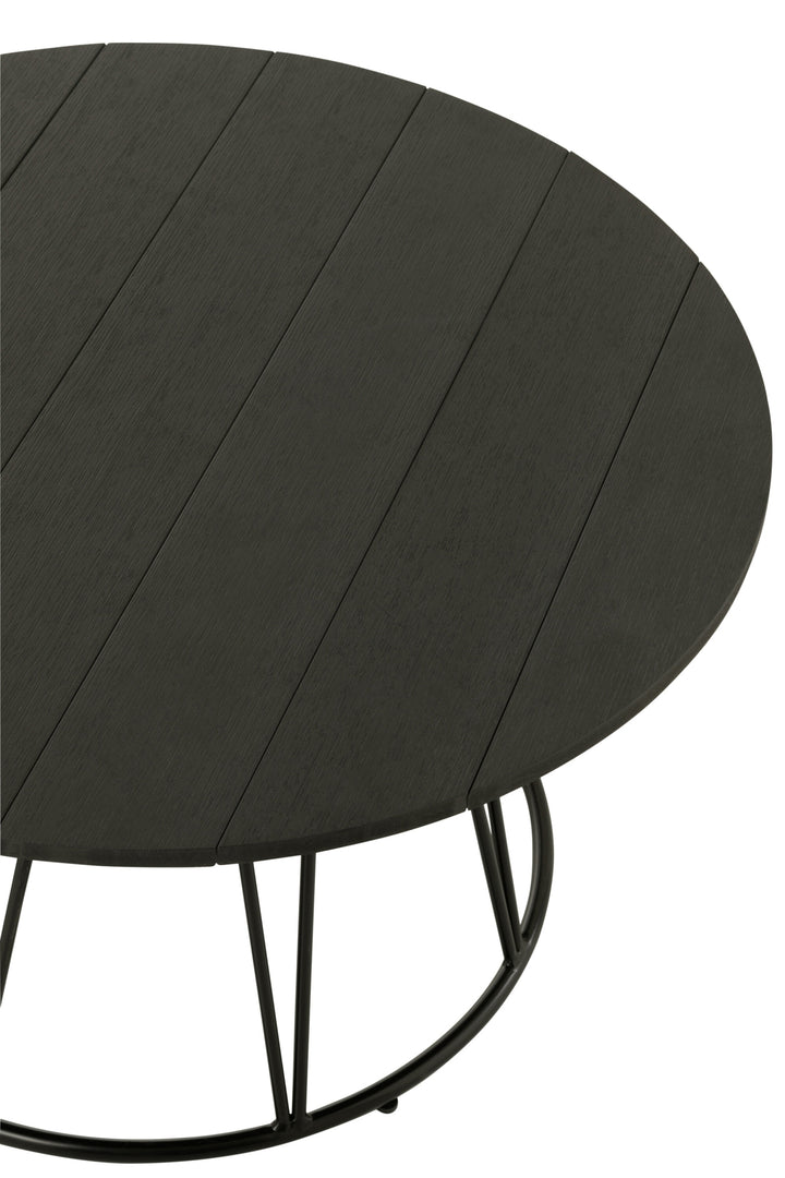 Table Zoa Acier Polyéthylène Noir